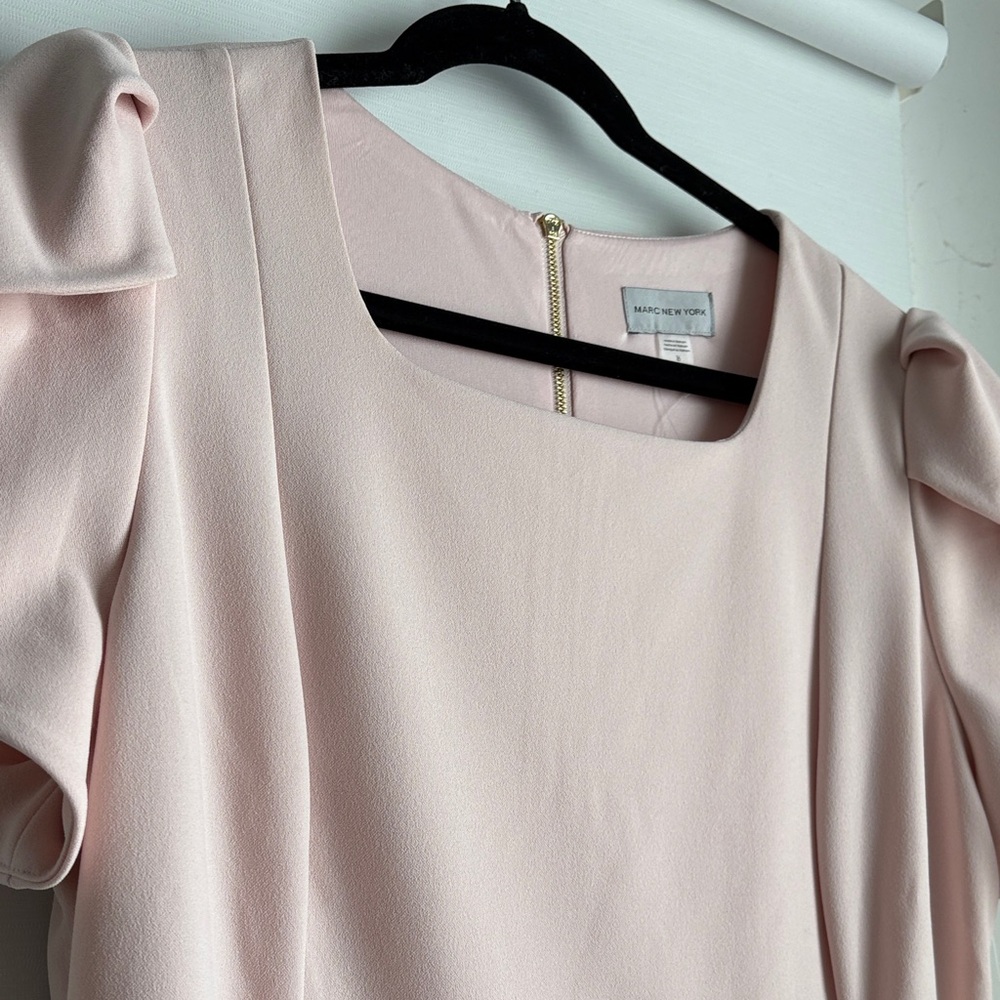 Marc New York Dusty Pink Puff-Sleeve Midi Dress - Picture 6 of 13